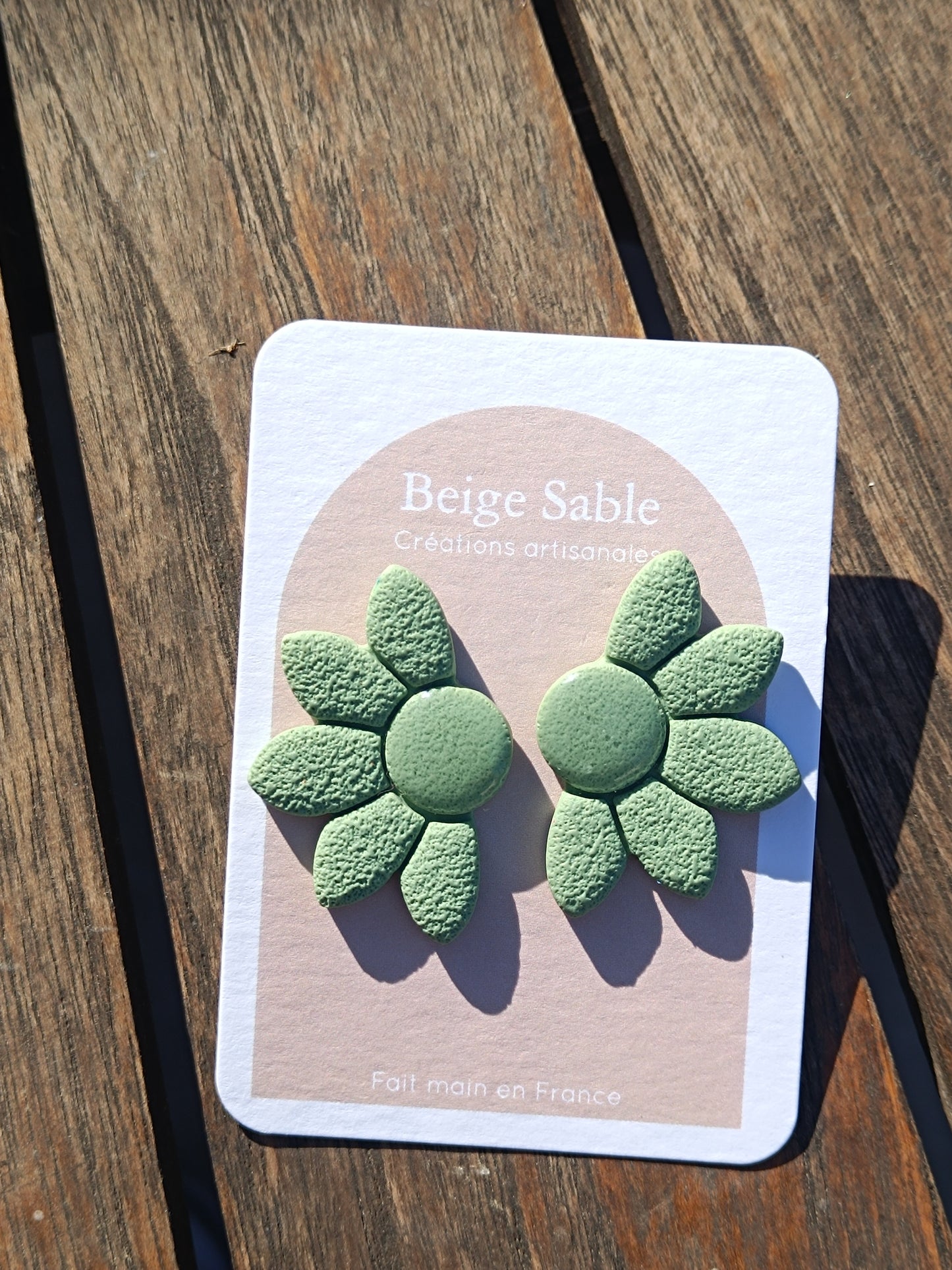 Boucles maggie vert sauge