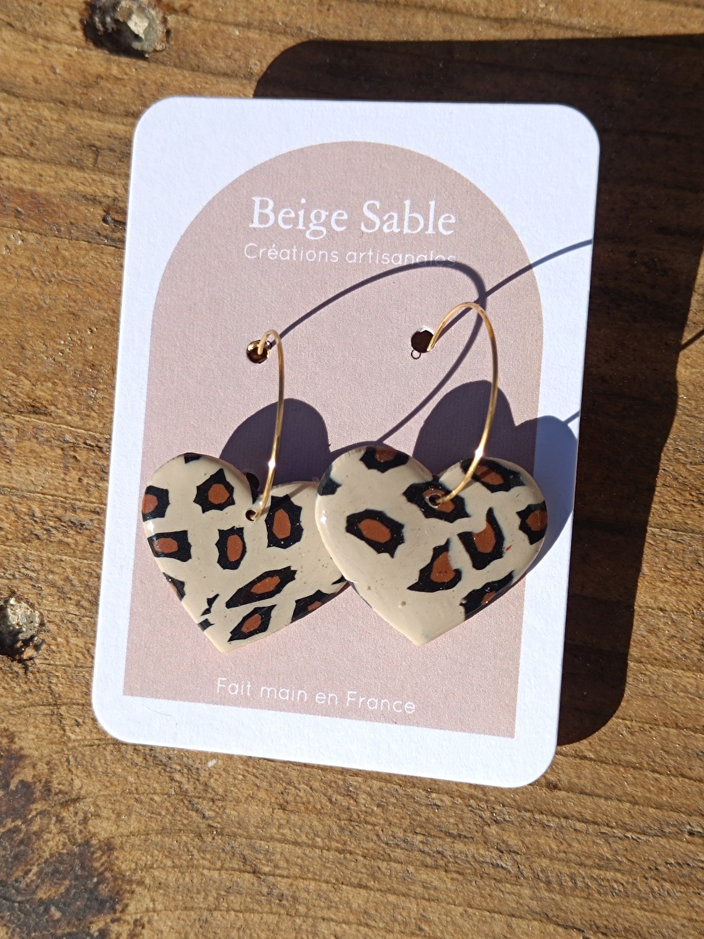 Boucles cœurs créoles fines