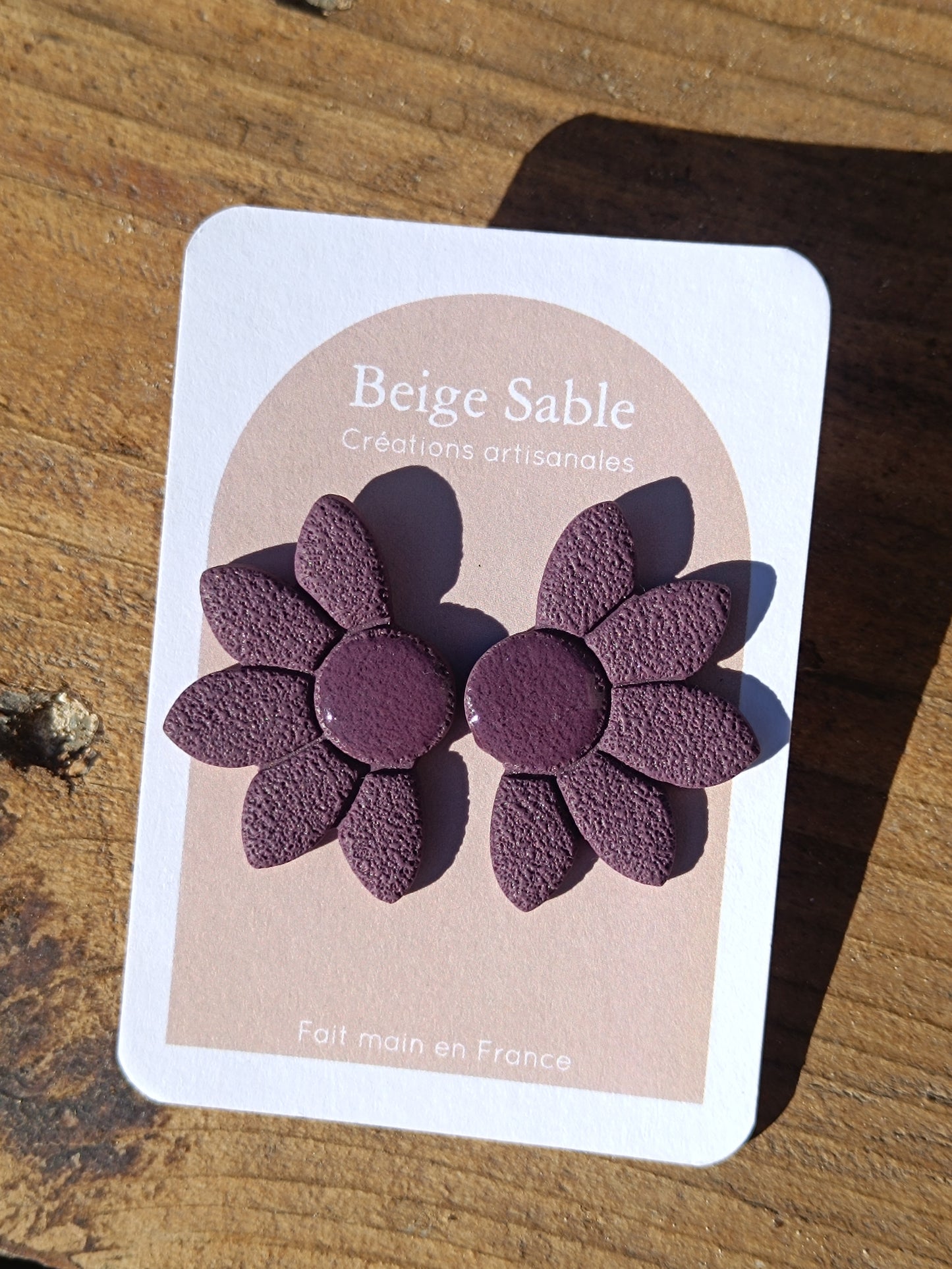 Boucles Maggie prune