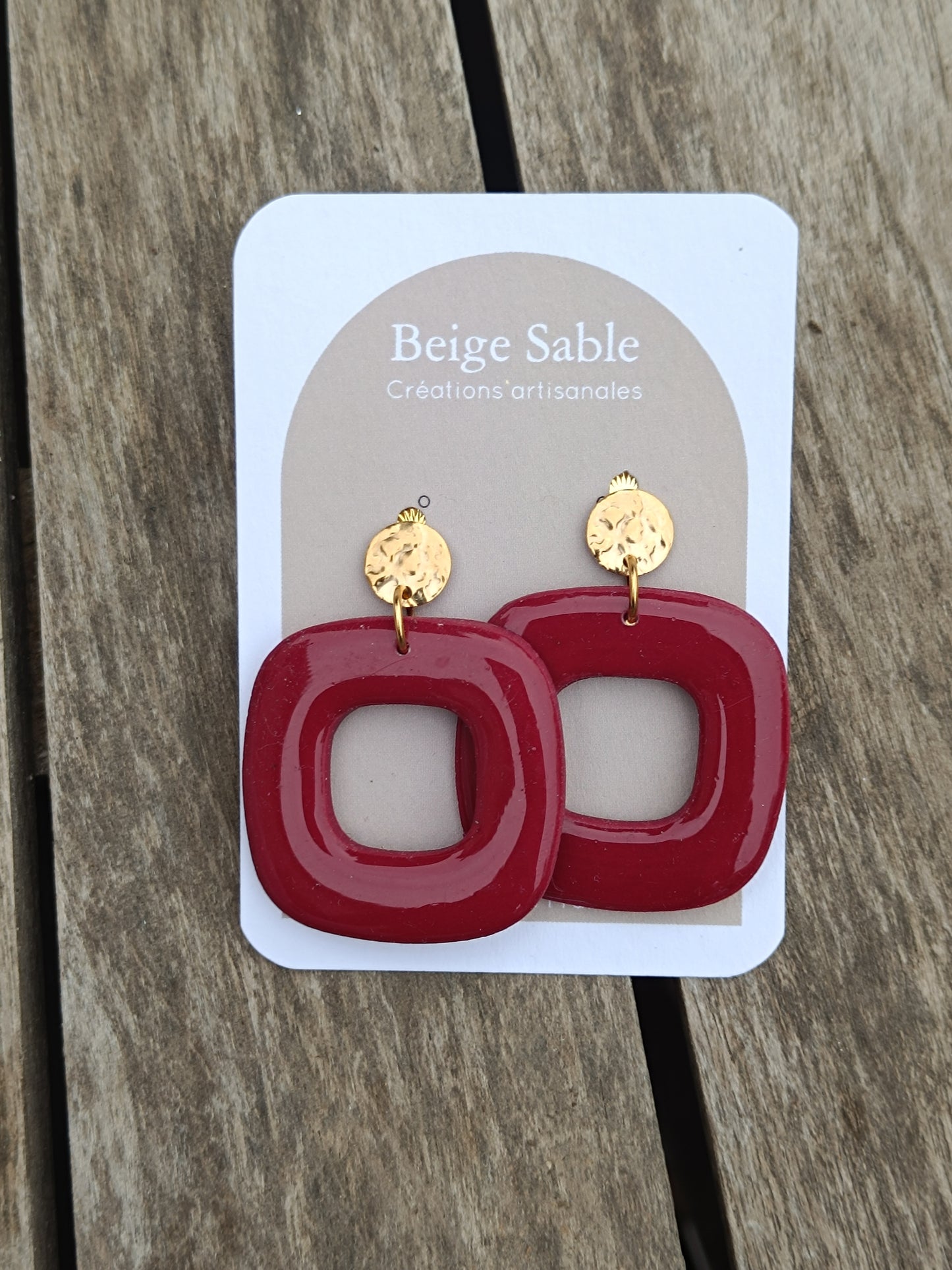 Boucles lova bordeaux