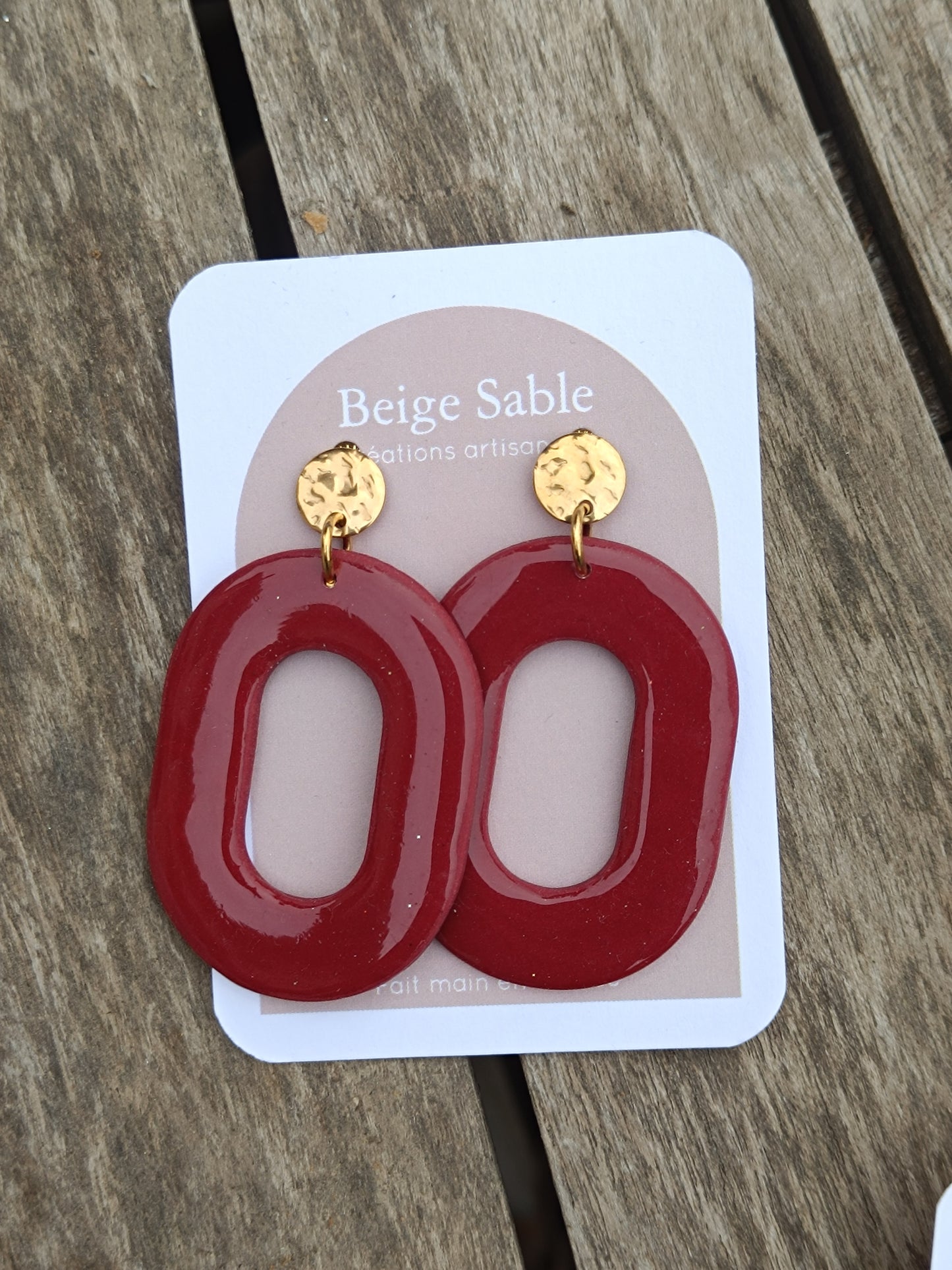 Boucles adel bordeaux
