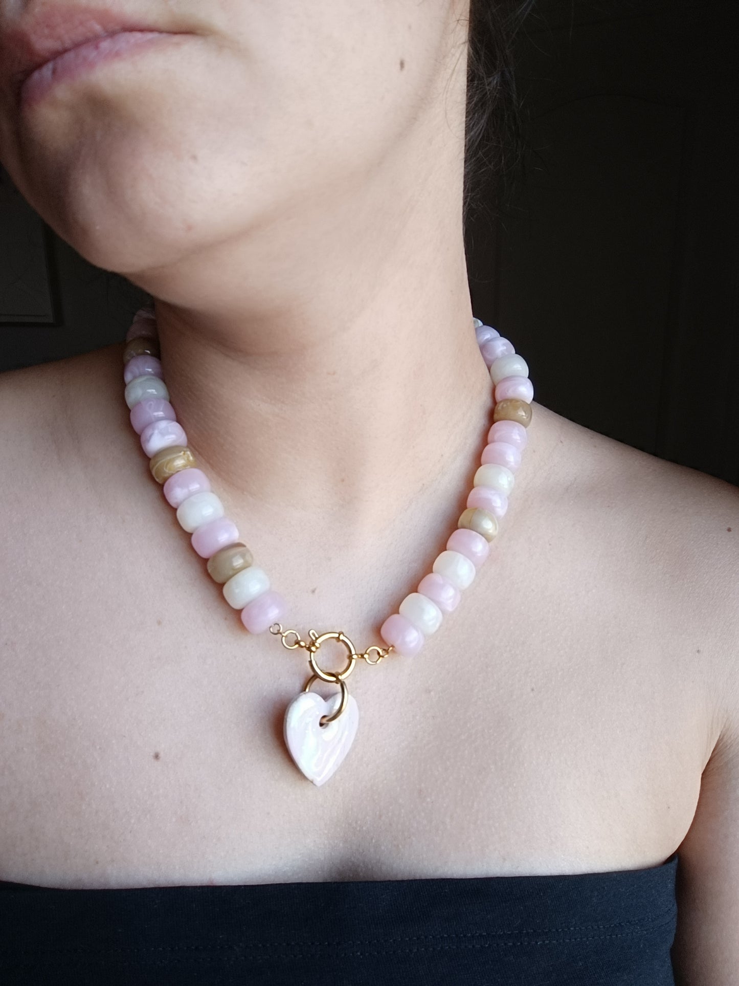 Collier alma rose