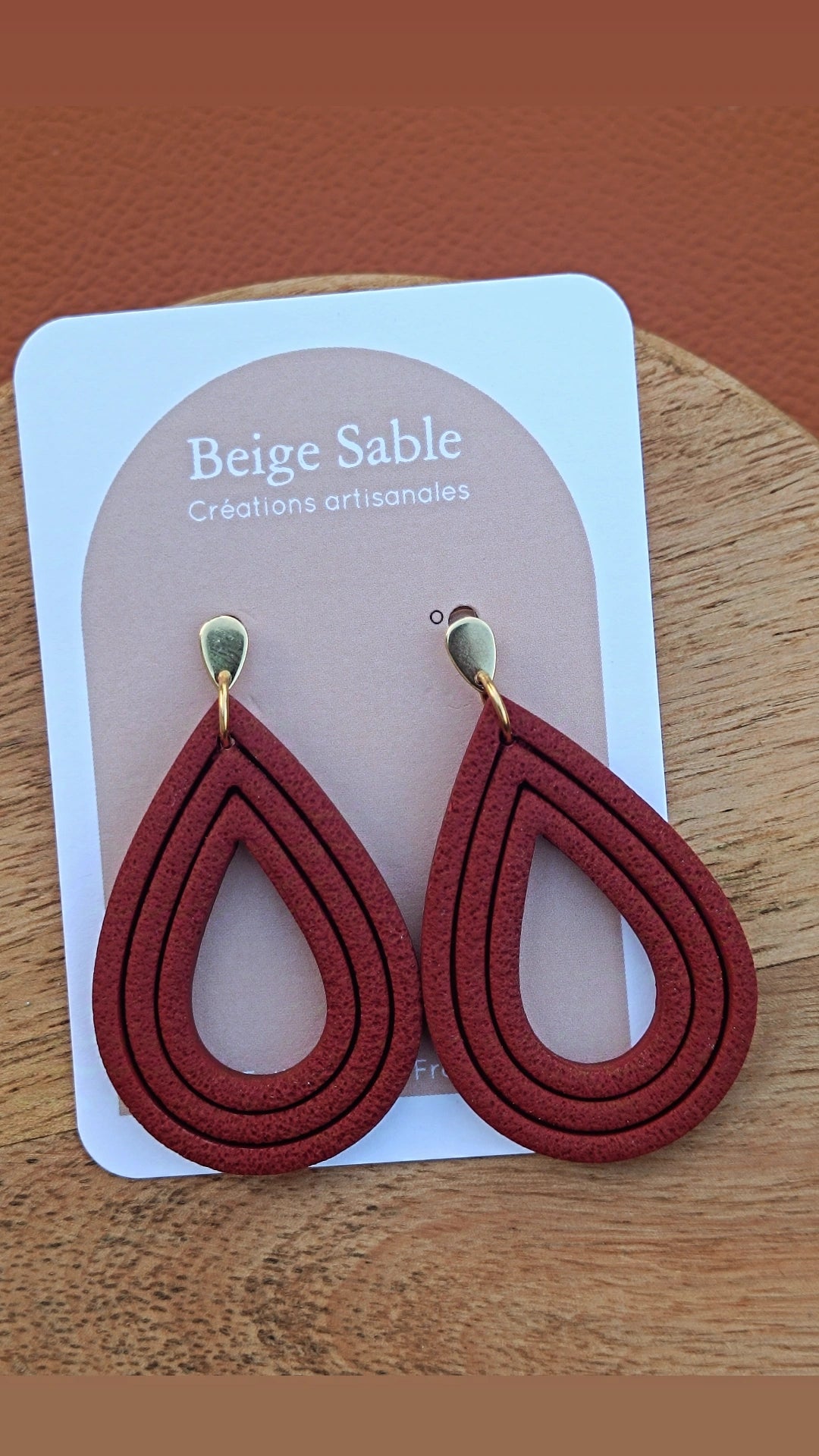 Boucles gouttes Bordeaux