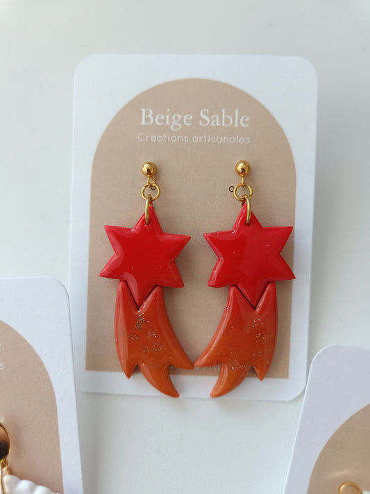 Boucles étoiles filantes Noël