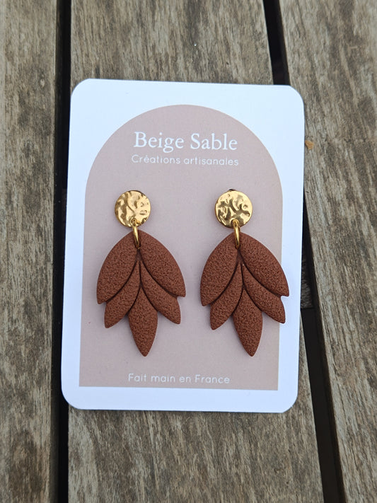 Boucles feuilla camel