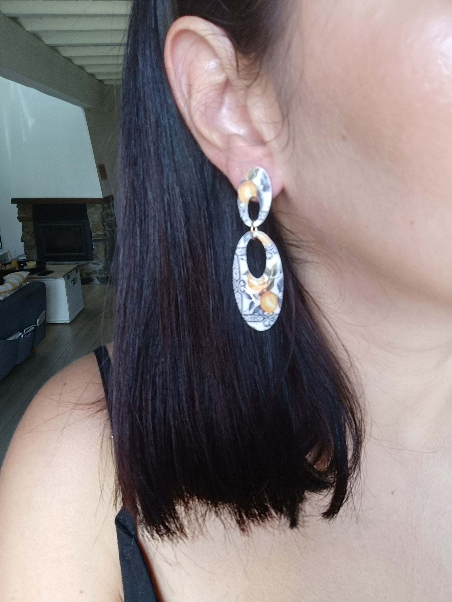 Boucles Anna citrons