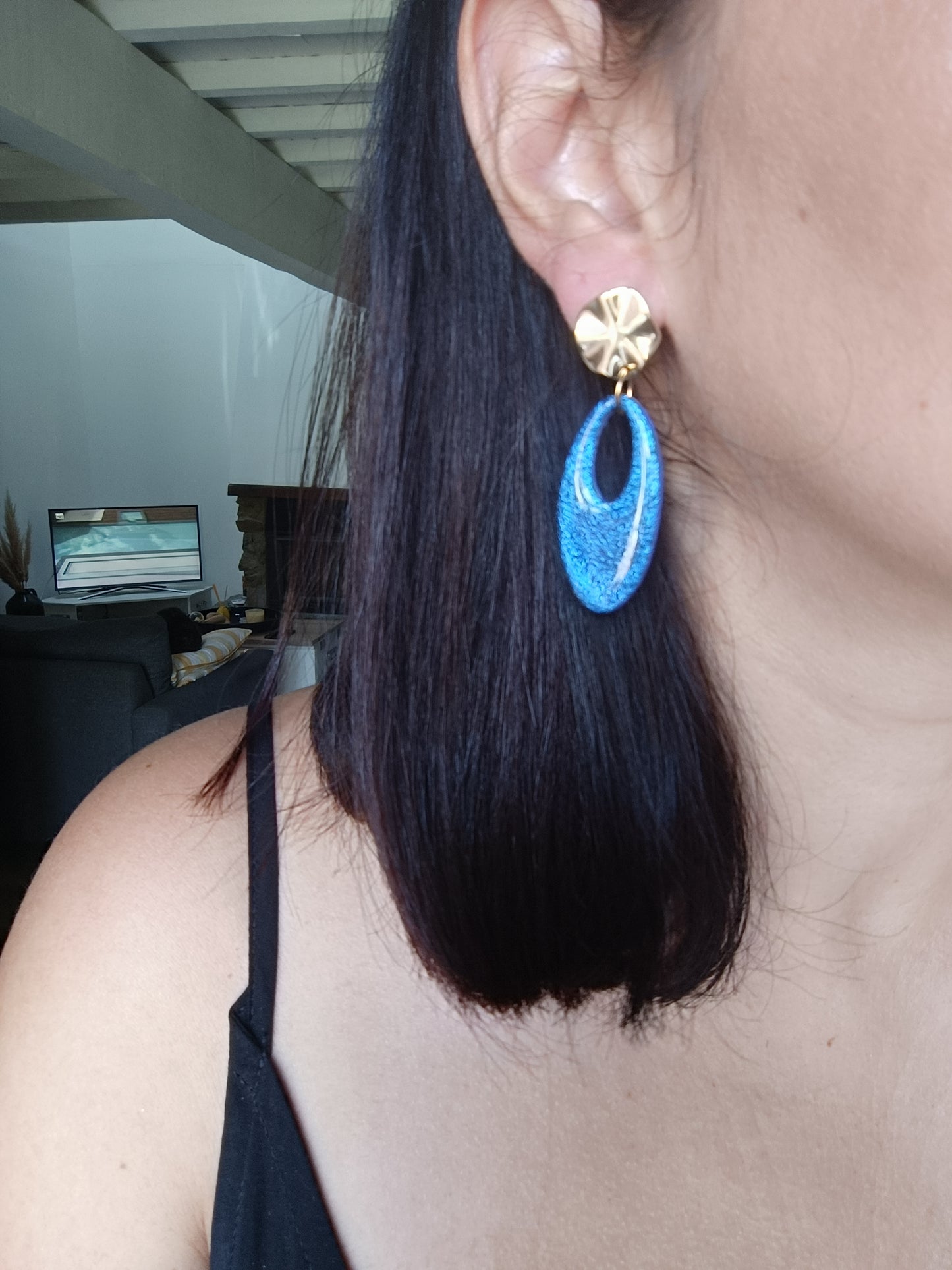 Boucles Anna bleu