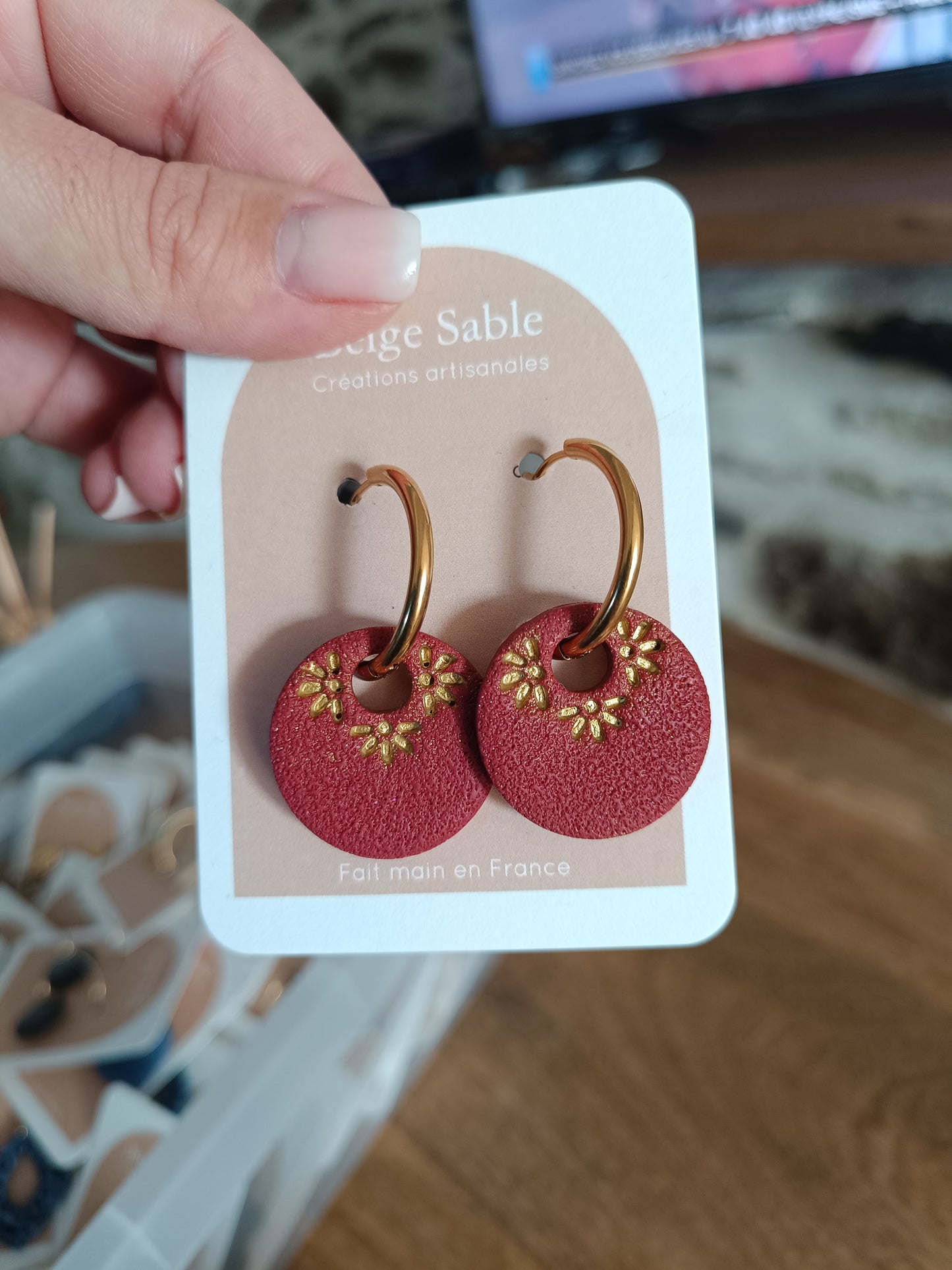 Boucles Ronda bordeaux