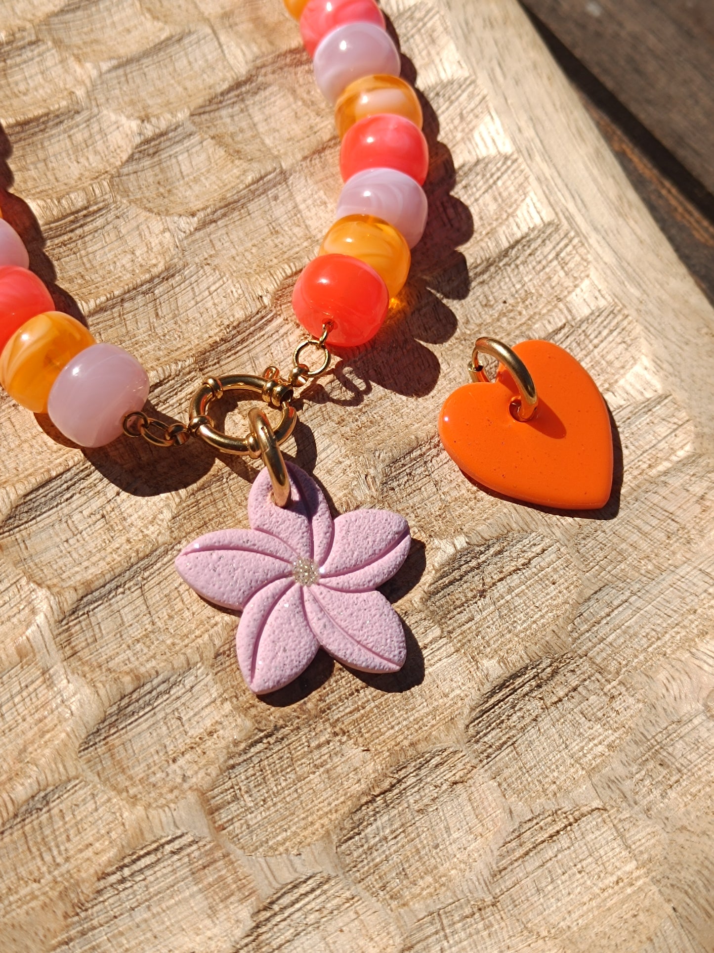 Collier alma orange