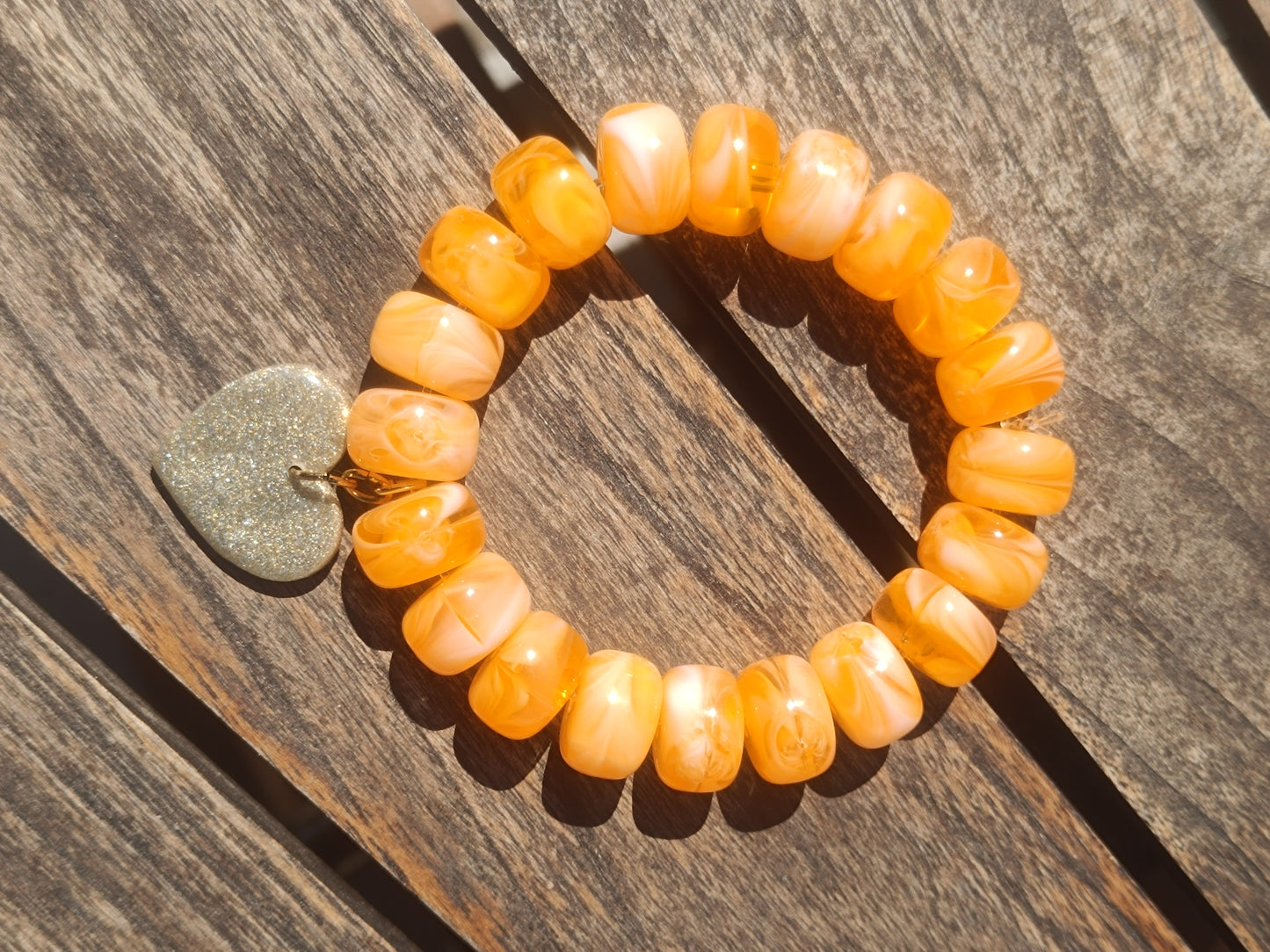 Bracelets élastiques orange
