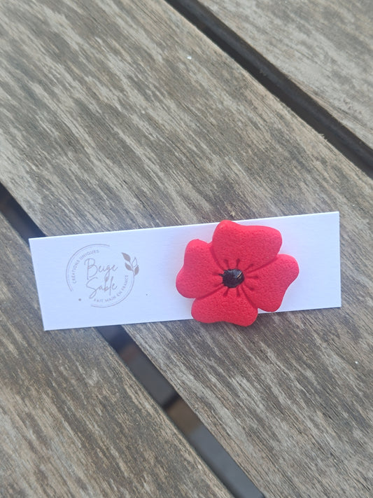 Pin's coquelicot rouge