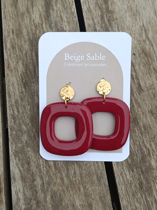 Boucles lova bordeaux