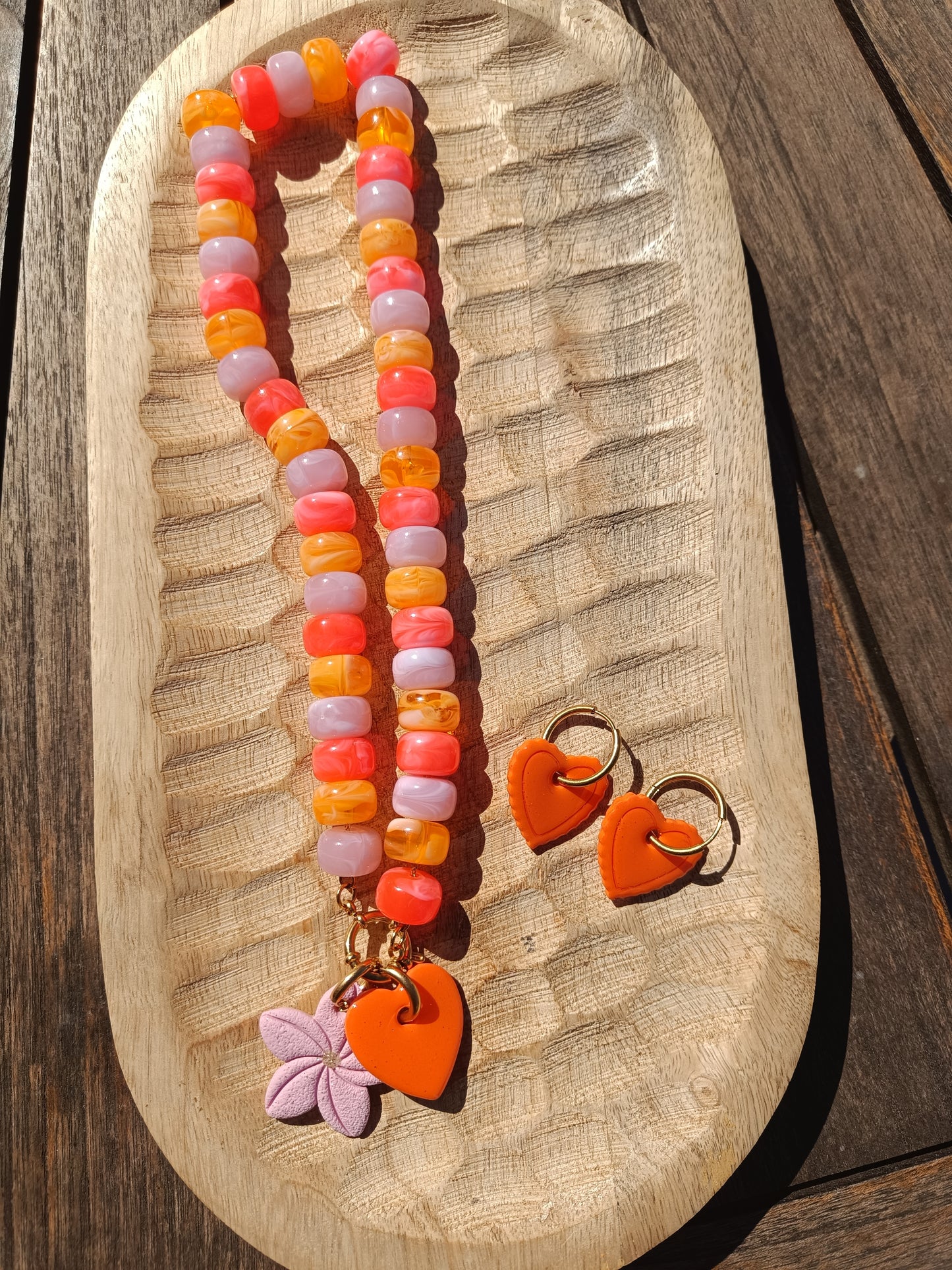 Collier alma orange