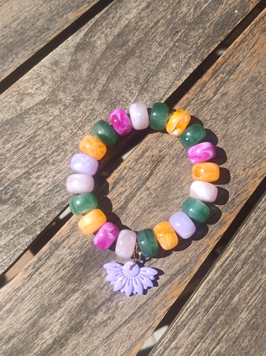 Bracelets élastiques multicolore