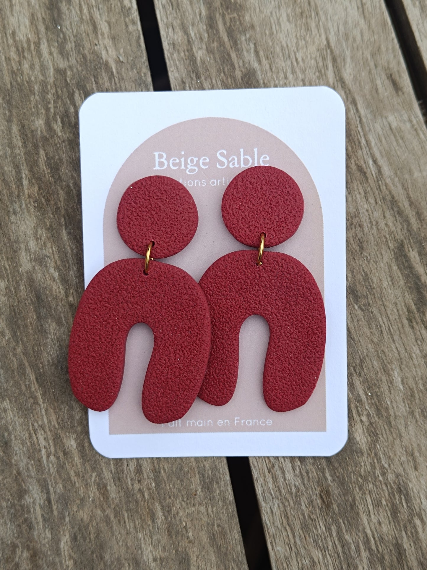 Boucles boa bordeaux