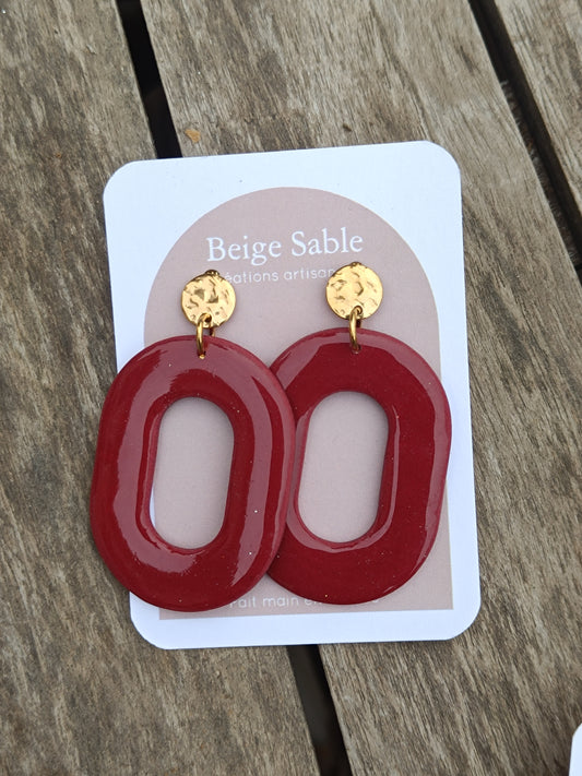 Boucles adel bordeaux