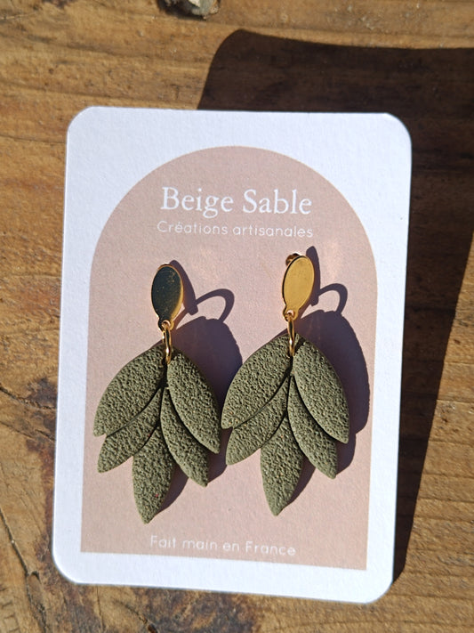 Boucles feuilla kaki