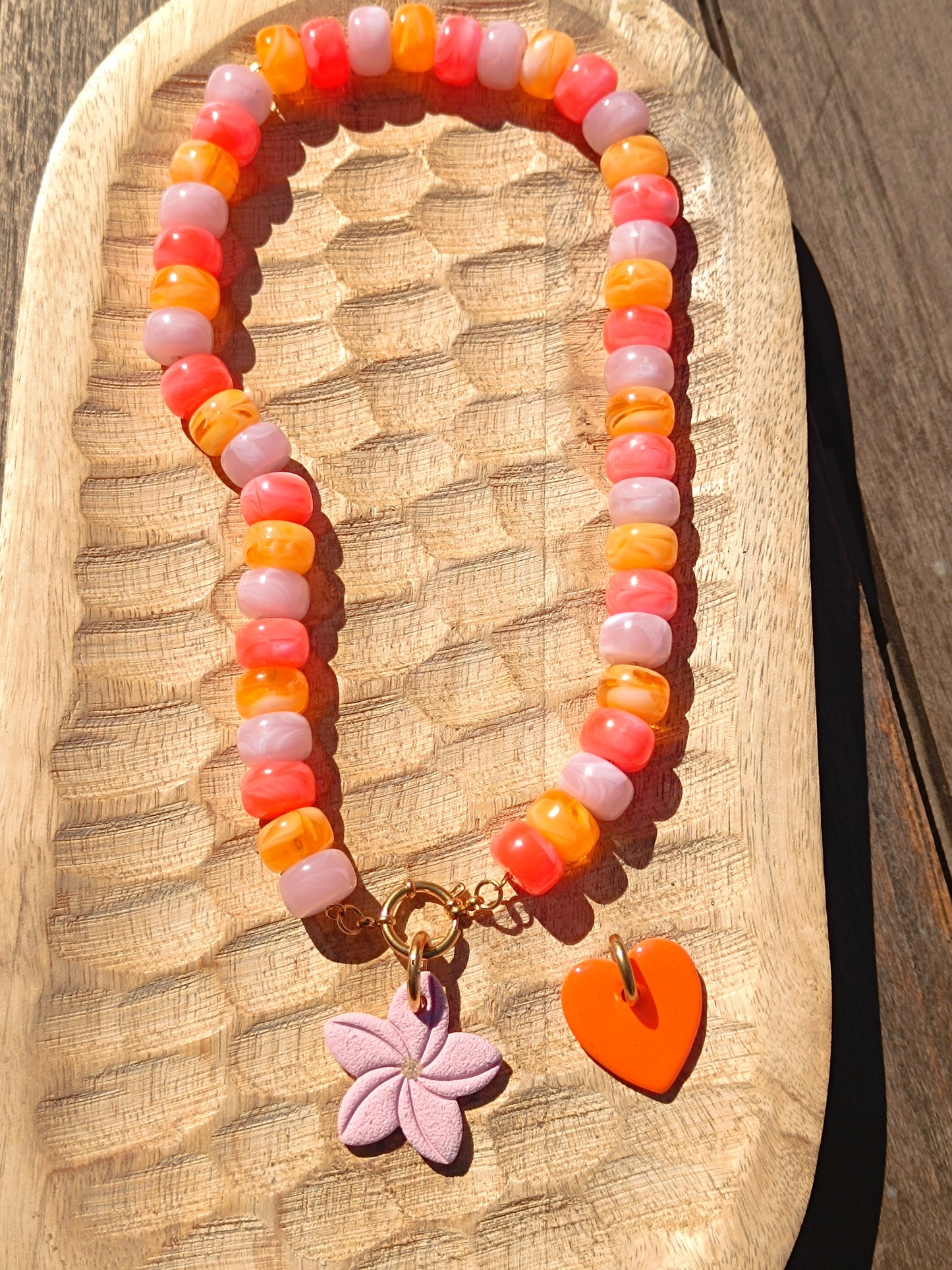 Collier alma orange