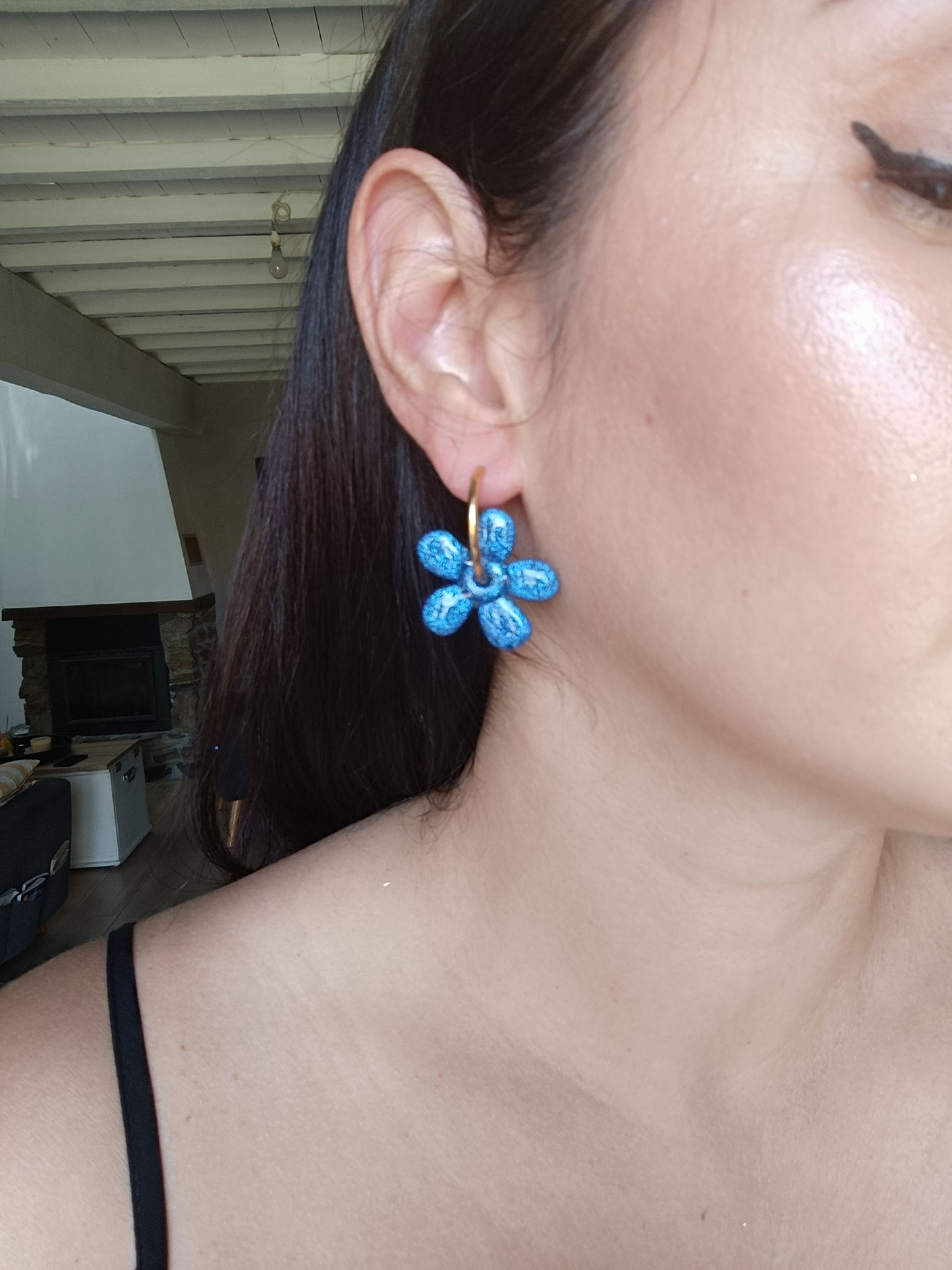Boucles clysta bleu