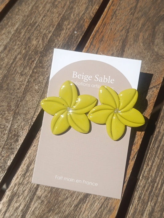 Boucles lys vert citron