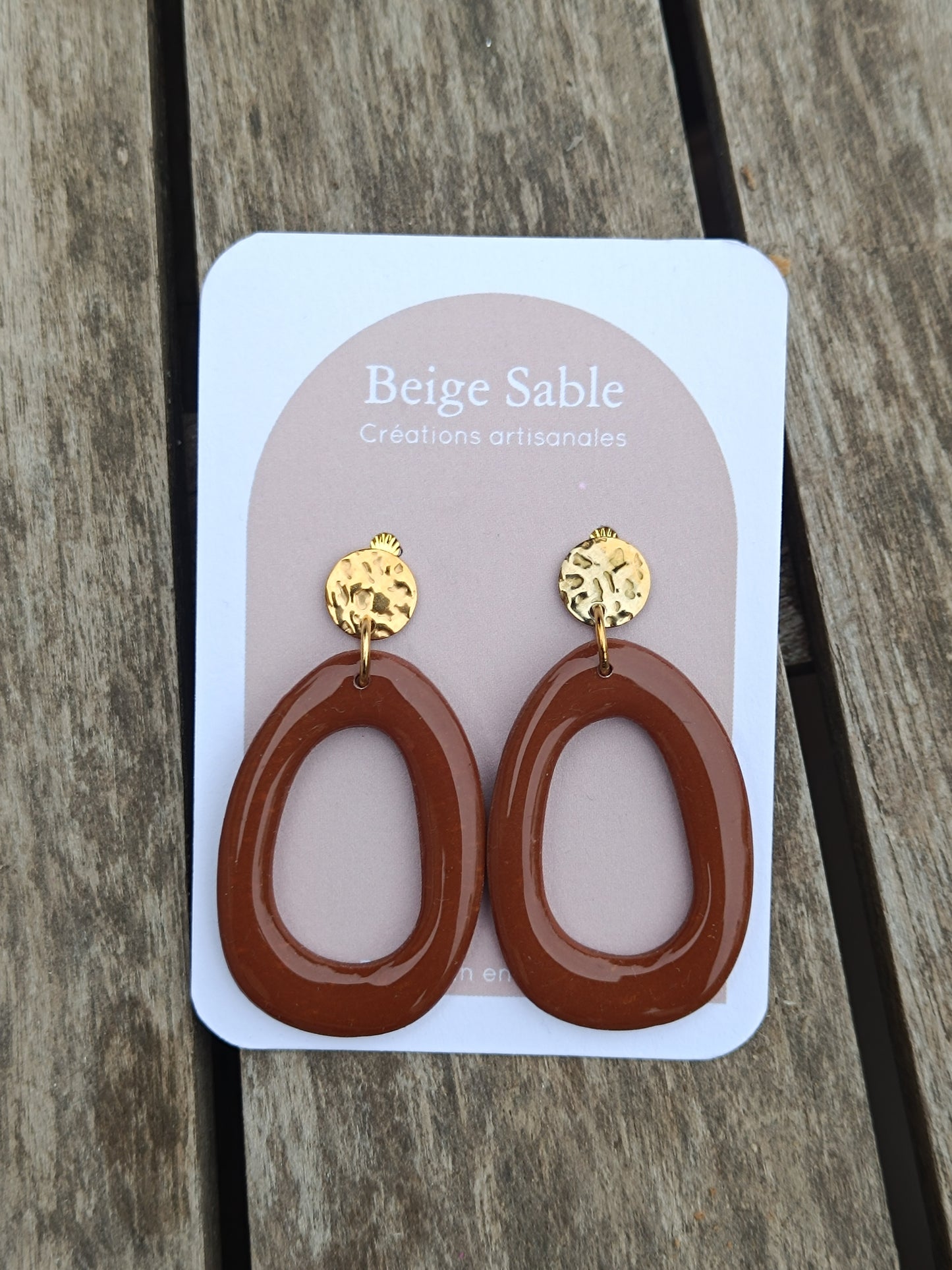 Boucles alma camel