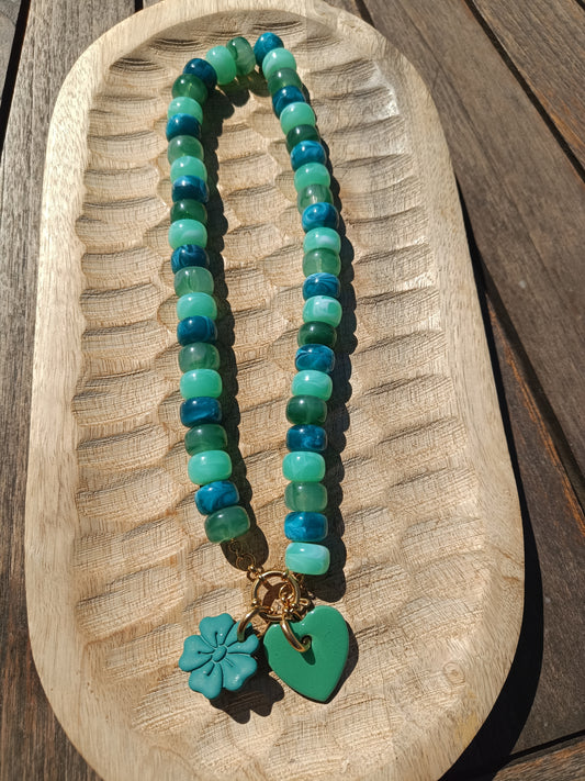 Collier alma vert