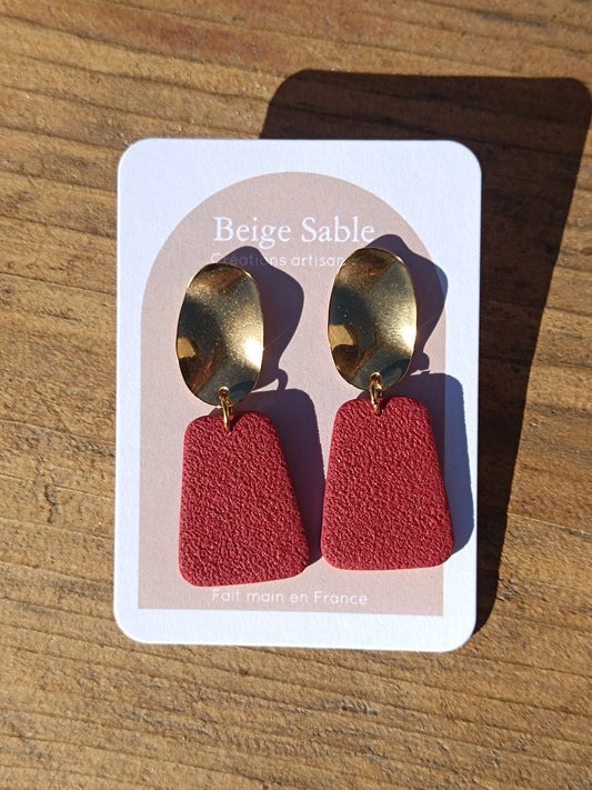 Boucles paloma bordeaux