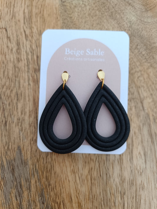 Boucles gouttes noir