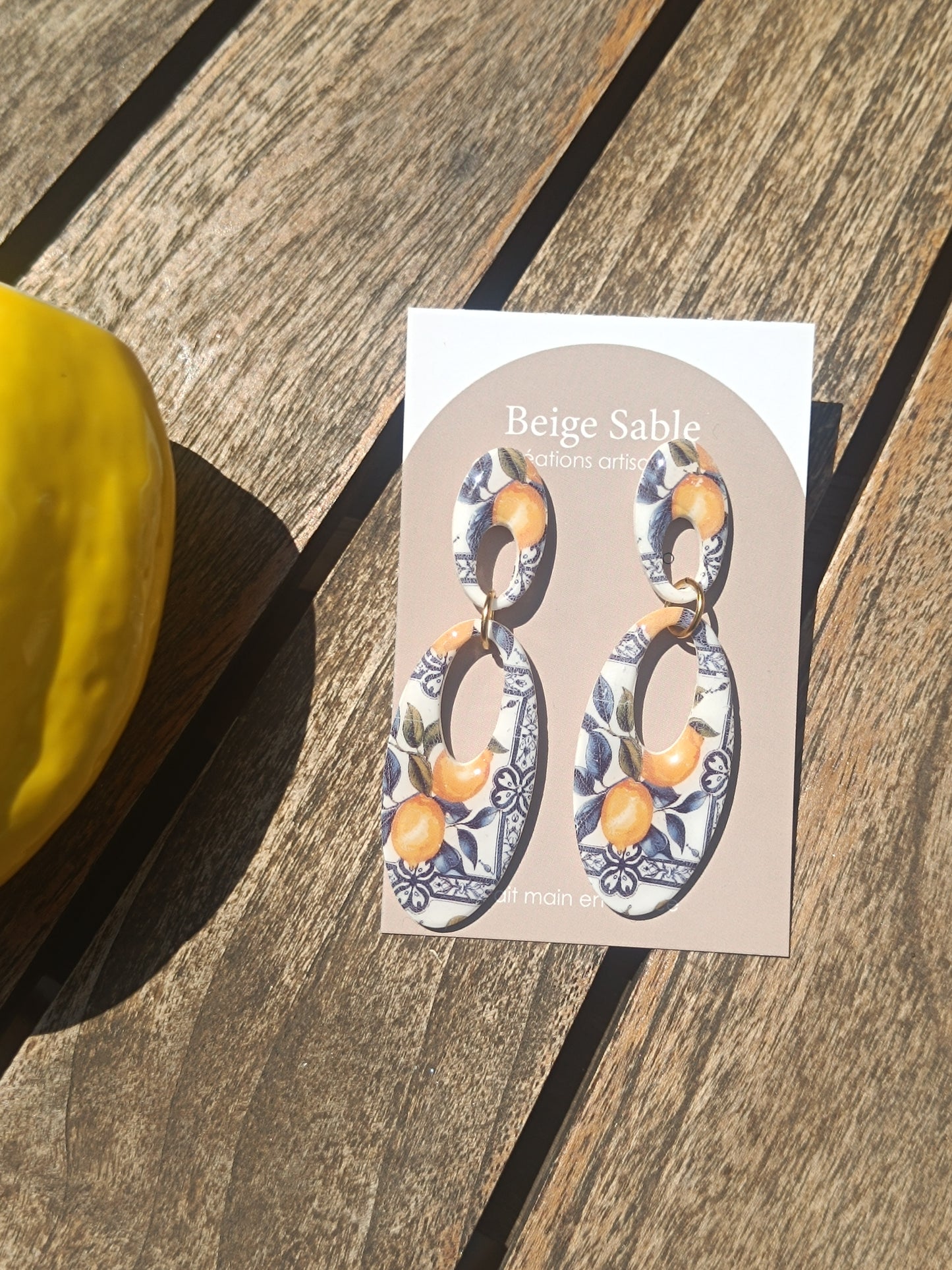 Boucles Anna citrons