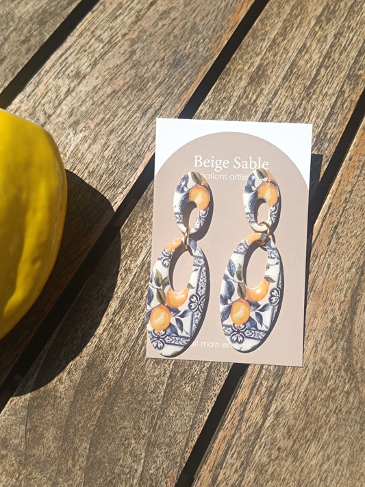 Boucles Anna citrons